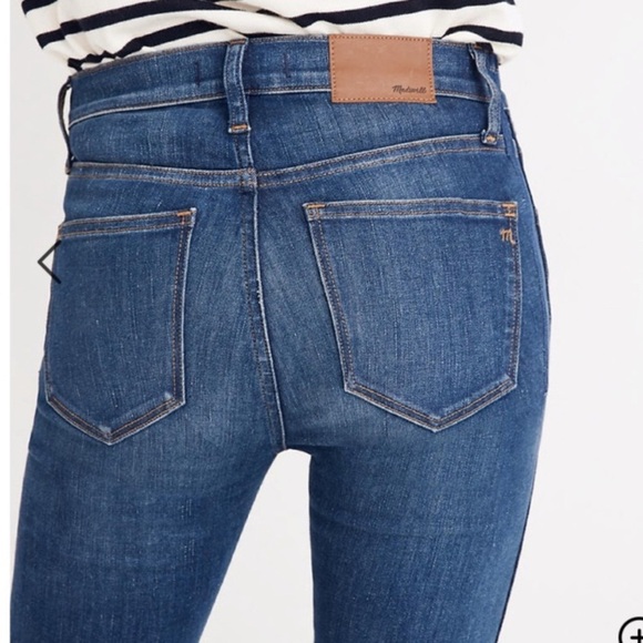 Madewell 9" Mid-Rise Skinny Jeans Medium Wash- 25- NWT - Picture 11 of 15